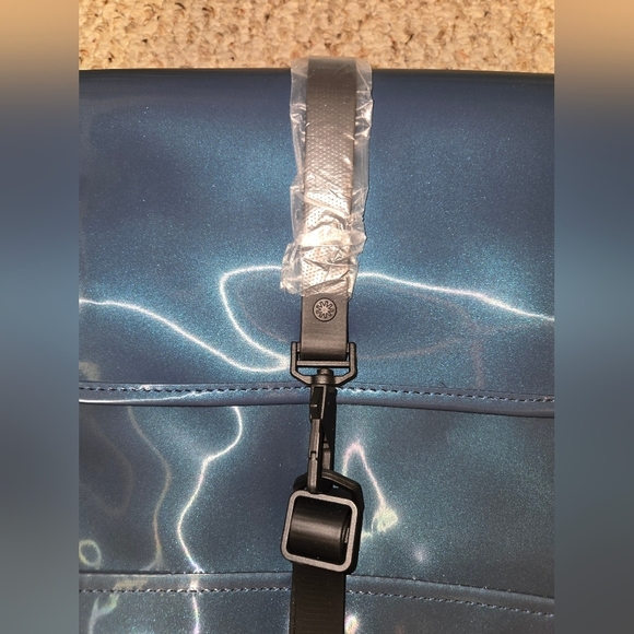 NWT Rains Backpack Sonic Blue Micro W3 Metallic 13010 Waterproof One Sz main image 6